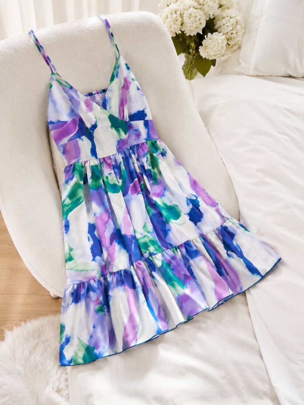 Fashion Nova Style Watercolor Floral Sundress 1X 0X 1XL 2XL